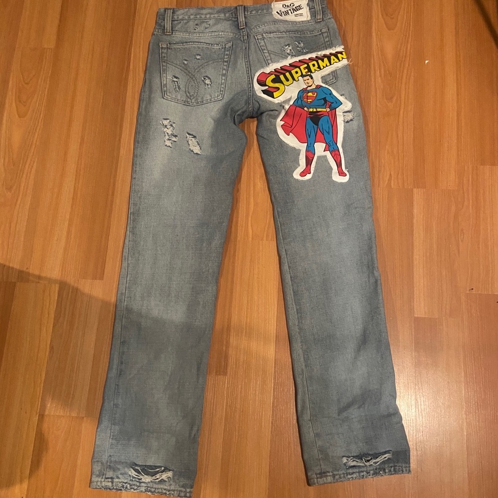 Vintage Dolce and Gabbana D&G Superman jeans